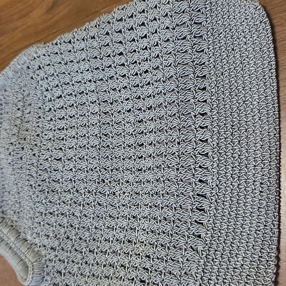 Kathie Lee Gray Women's Handbag Macrame Style Crochet Bag Knit Shoulder Sack - Picture 5 of 11